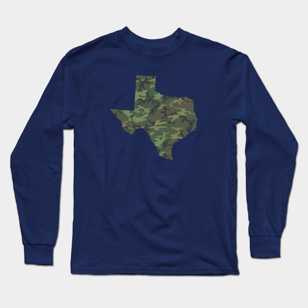 hunting in Texas Long Sleeve T-Shirt by GreenGuyTeesStore